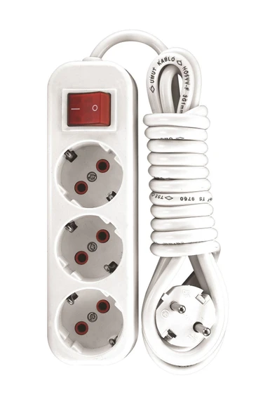 Üçlü Topraklı 3m Grup Priz ürün görseli