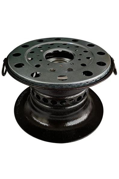 Siyah Reşo Yakıtlı Osmanlı Kamp Ocağı Ve 500 ml Jel Yakıt Hediyeli ! - Resim 2