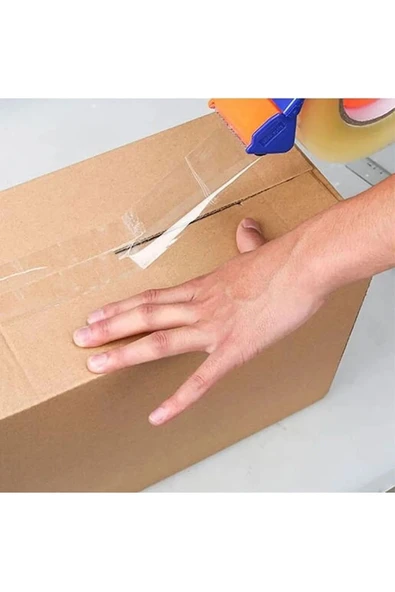 Güçlü Tutuş Dayanıklı Yapı 45mm x 100 M Şeffaf 6'lı Koli Bandı - Resim 2