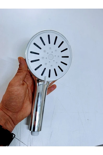 Dayanıklı Lüks 5 Fonksiyonlu Duş Başlığı Mafsal Ve 150cm Güçlü hortum Duş Seti - Resim 2