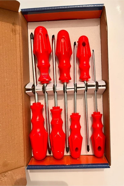 Tornavida Seti 7'li - 3 Adet Yıldız , 4 Adet Düz Tornavida - ürün görseli