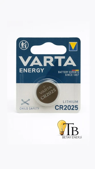 Varta CR2025 Lithium 3V düğme pil ürün görseli