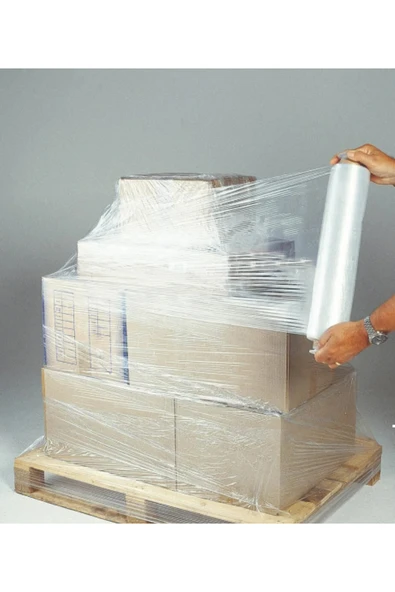 Dayanıklı 17 Mikron Streç Film 2 Kg Eşya Sarmak İçin Sitreç Film - Resim 3