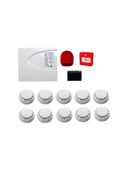 Teletek Konvansiyonel Sistem Yangın Alarm Seti 10 Lu ürün görseli