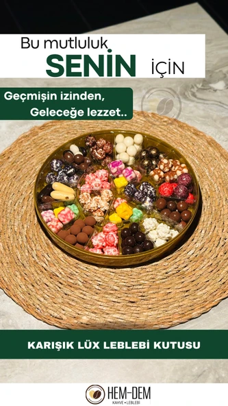 Hediyelik Karışık Lüx Leblebi Kutusu 450 gr -06 ürün görseli 1