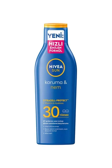 Nivea Sun Koruma & Nem 200 ml 30 Faktör Güneş Losyonu ürün görseli 1