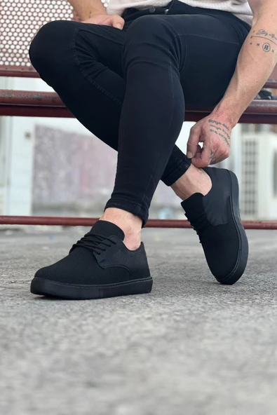 Wagoon WG016 Kömür Triko Erkek Casual Ayakkabı - Resim 2