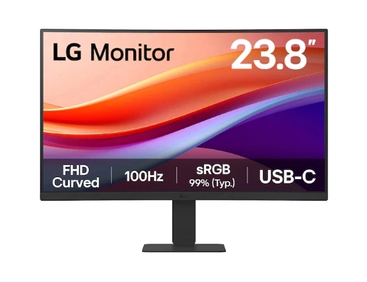 23.8 Lg 24u421a-b Fhd 5ms 100hz Hdmı Usb-c Curved ürün görseli