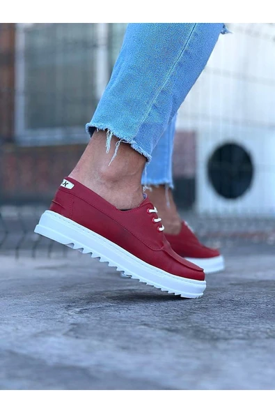 Wagoon WG506 Kırmızı Erkek Saraclı Casual Ayakkabı - Resim 4