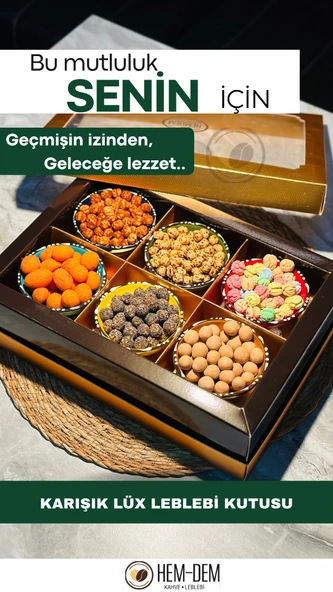 Hediyelik Karışık Lüx Leblebi Kutusu 440 gr -04 ürün görseli 1