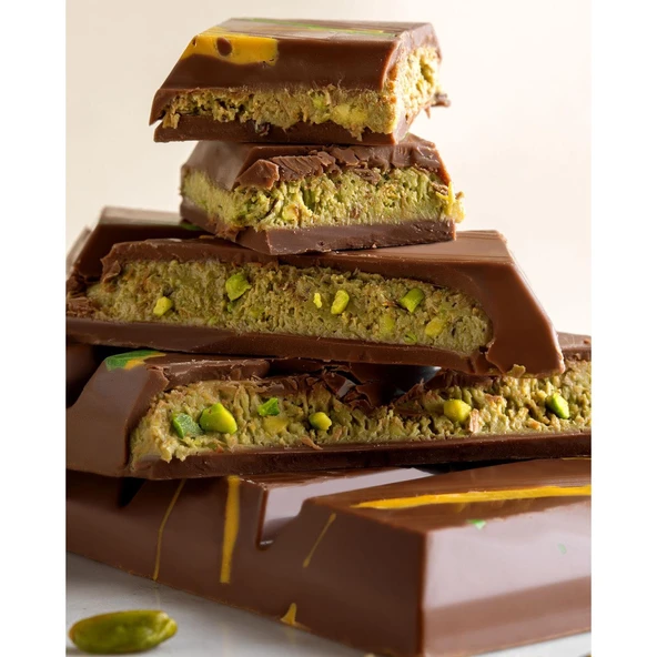 Beyoğlu Dubaco Çıtır Kadayıflı Ve Antep Fıstıklı Çikolata 95 gr x 2 Adet - Resim 3