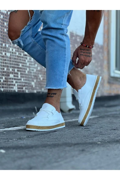 Wagoon WG015 Beyaz Erkek Casual Ayakkabı - Resim 4