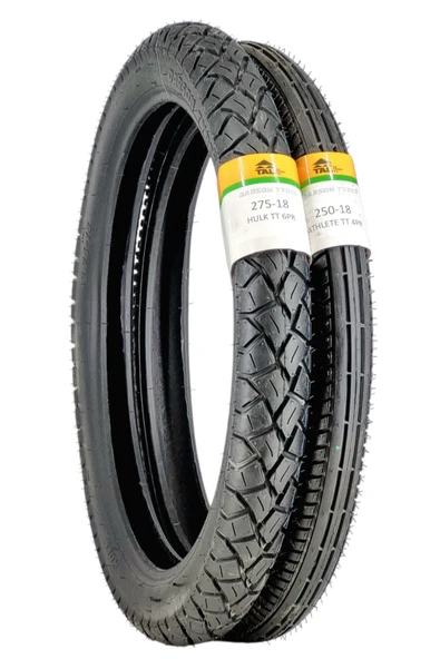 DARSON TYRES 275-18 VE 250-18 CG LASTİĞİ TT (TUBETYPE - İÇ LASTİKLİ TİP) HULK /ATHLETTE ürün görseli 1