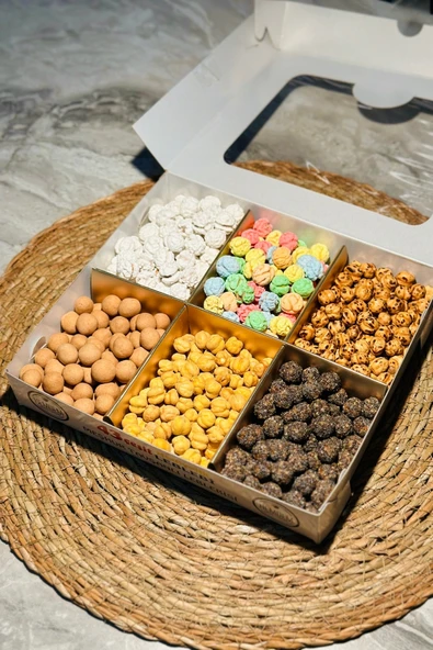Hediyelik Karışık Lüx Leblebi Kutusu 500 gr -02 - Resim 3