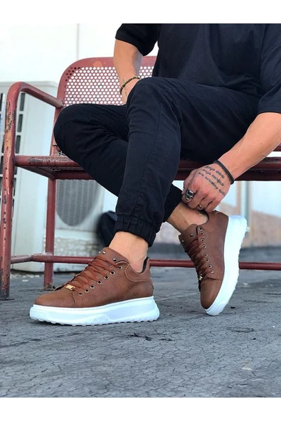 Wagoon WG501 Taba Erkek Yüksek Taban Ayakkabı - Resim 2