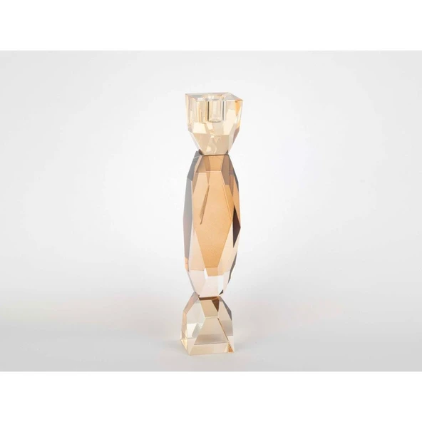 Mikasa Moor Kristal Kahverengi Şamdan 28x5cm ürün görseli