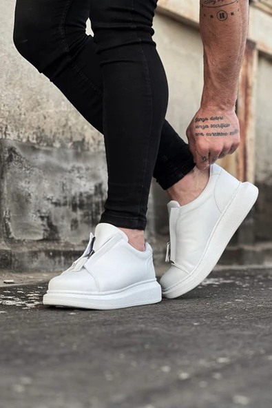 Wagoon WG010 Beyaz Cilt Erkek Casual Ayakkabı - Resim 2