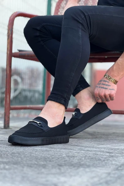 Wagoon WG060 Kömür Triko Babet Erkek Casual Ayakkabı - Resim 2