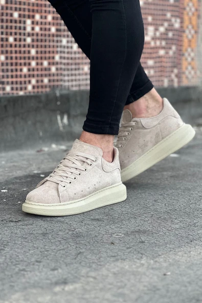 Wagoon WG096 Bej Süet Günlük Erkek Casual Ayakkabı - Resim 3