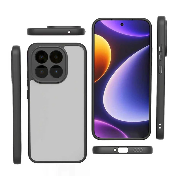 Xiaomi 15T Kılıf Kamera Korumalı Şeffaf Arka Yüzey Zr-NewRoll - Resim 3