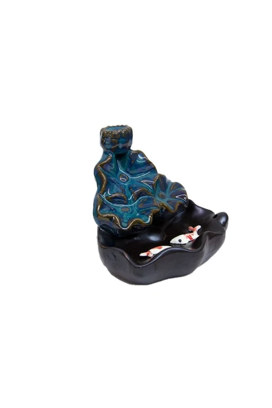 Şelale Seramik Backflow Tütsülük – Geri Akışlı Şelale Aromaterapi Buhurdanlık - Resim 3