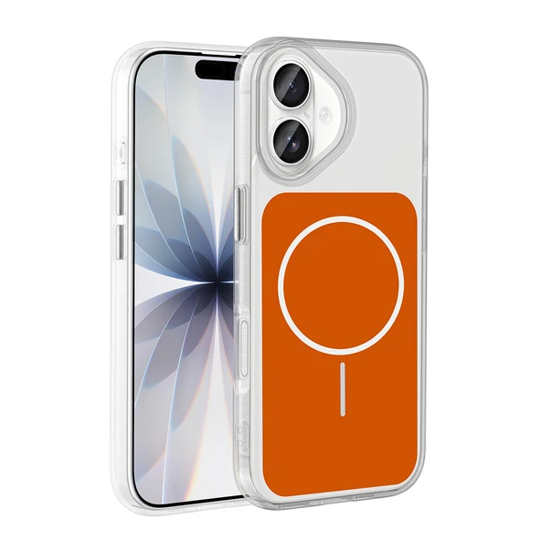 Apple iPhone 17 Kılıf Metal Buton Tasarımlı Zr-ikonik - Resim 2