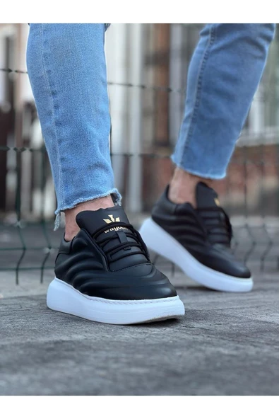 Wagoon WG094 Siyah Cilt Erkek Casual Ayakkabı ürün görseli