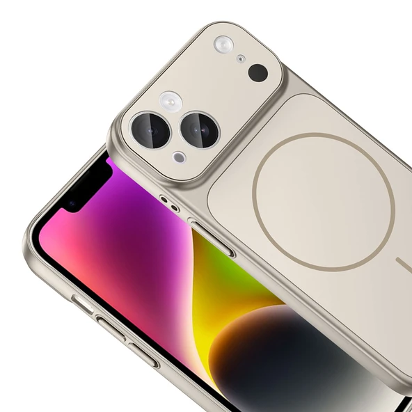Apple iPhone 13 Kılıf Zore M-Safe Şarj Özellikli Kamera Korumalı Zr-Formen ürün görseli 1