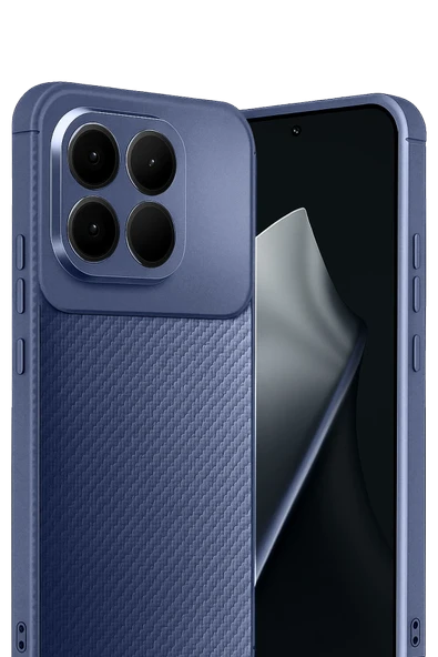 Xiaomi Mi 15T Kılıf Karbon Görünümlü Silikon Azn-Negro - Resim 2