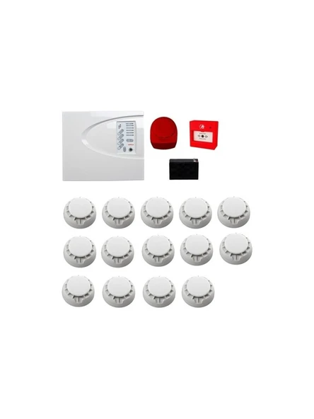 Teletek Konvansiyonel Sistem Yangın Alarm Seti 14 Lü ürün görseli