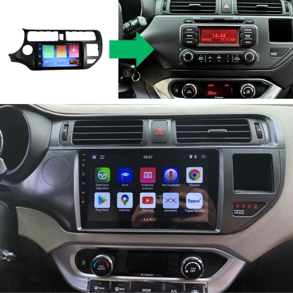 Kia Rio Android Multimedya Sistemi 4-64 Clarion GL-500 (2012-2015) - Resim 7