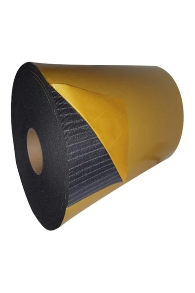 Araç Oto Ses Isı Yalıtım Malzemesi Flexi Kauçuk Sünger Yapışkanlı 6mm Kalın 50cmx10mt ürün görseli