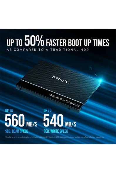 PNY CS900 250GB 535/500MB/s 2,5" SATA3 SSD (SSD7CS900-250-RB) - Resim 2