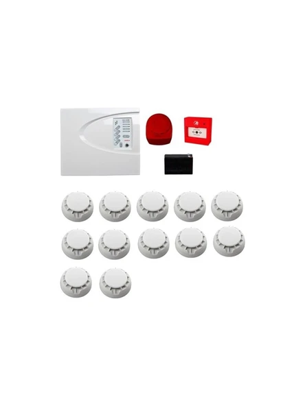 Teletek Konvansiyonel Sistem Yangın Alarm Seti 12 Li ürün görseli