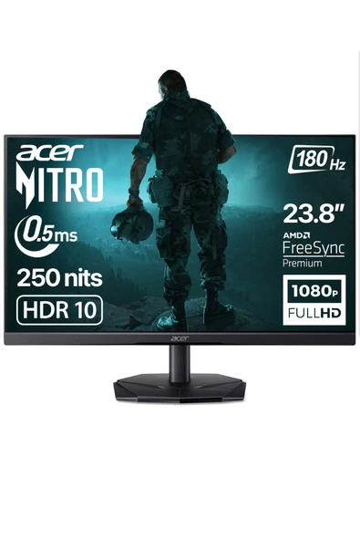 ACER Nitro KG241Y P3 23.8 inç 180Hz 0.5m Full HD FreeSync Premium VA Gaming Monitör (UM.QX1EE.307) ürün görseli