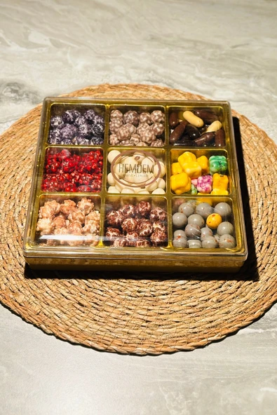 Hediyelik Karışık Lüx Leblebi Kutusu 650 gr -01 - Resim 2
