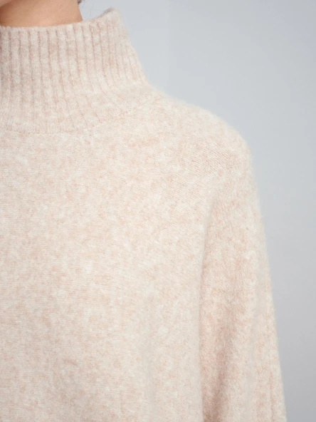 10817 DİLVİN YUMUŞAK DOKULU YARASA KOL TRİKO KAZAK - Resim 7