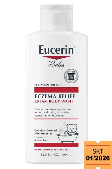 Eucerin Baby Eczema Relief Bebek Vücut Şampuanı 400ML SKT:01/2026 ürün görseli 1