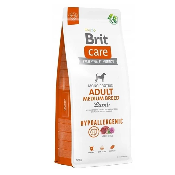 Brit Care Hypoallergenic Adult Medium Orta Irk Kuzulu Yetişkin Köpek Maması 12 Kg ürün görseli 1