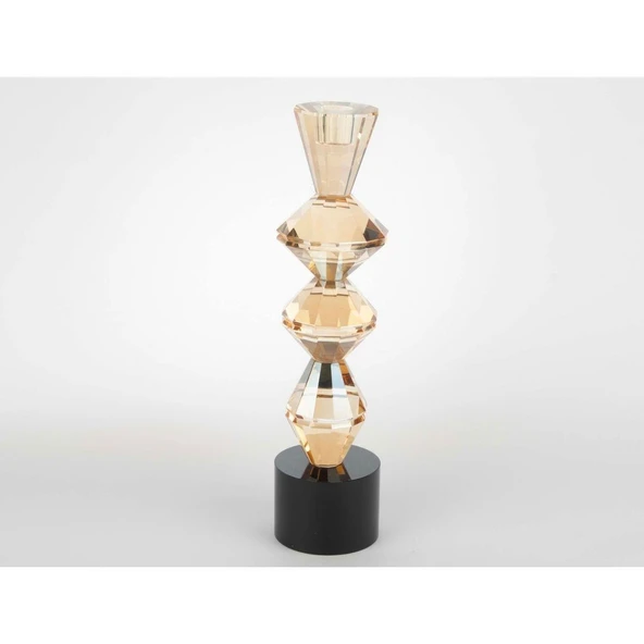 Mikasa Moor Kristal Şampanya Mumluk 33x8cm ürün görseli