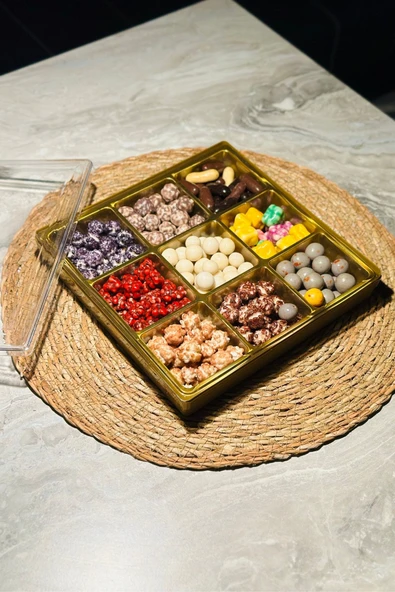 Hediyelik Karışık Lüx Leblebi Kutusu 650 gr -01 - Resim 4