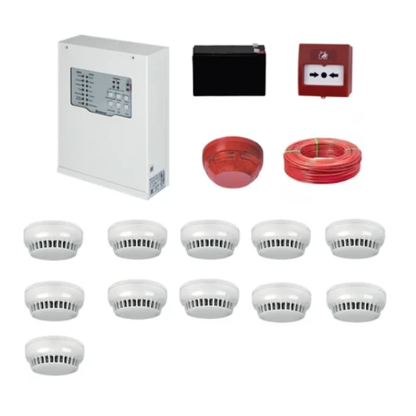 Teknim Konvansiyonel Sistem Yangın Alarm Seti 11 Li Kablo Dahil ürün görseli