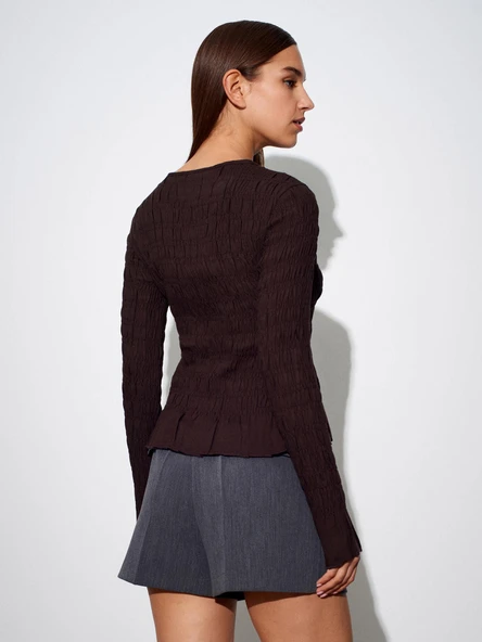 50926 DİLVİN UZUN KOLLU GÖMLEK - Resim 8