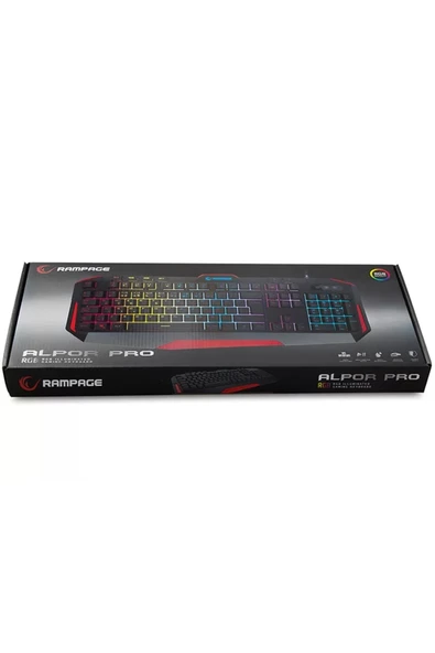 Rampage Kb-rx7 Alpor Pro Siyah Rgb Q Gaming Oyuncu Klavyesi - Resim 5