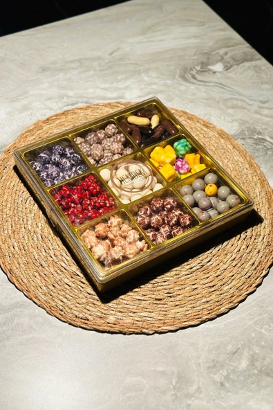 Hediyelik Karışık Lüx Leblebi Kutusu 650 gr -01 - Resim 3