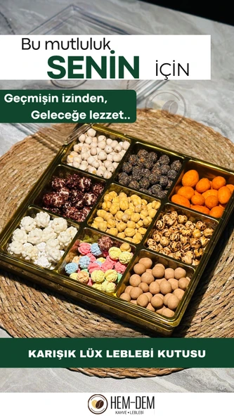 Hediyelik Karışık Lüx Leblebi Kutusu 700 gr -03 ürün görseli 1