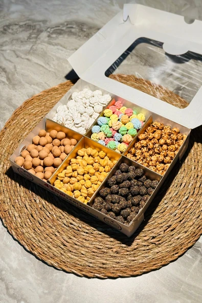 Hediyelik Karışık Lüx Leblebi Kutusu 500 gr -02 - Resim 2