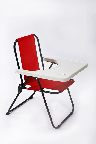 EXENT 2–6 Yaş, Oyun Aktivite Masası, Çocuk Sandalyesi ve Masası Tak-Çıkar Masa-KIRMIZI - Resim 3