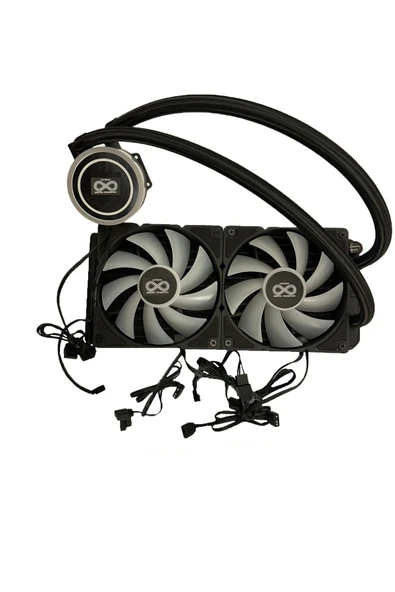 Aztech LIQUID COOLING AZ240 - 1B AM5 1700P 240mm ARGB Fan Siyah Sıvı Soğutucu - Resim 3