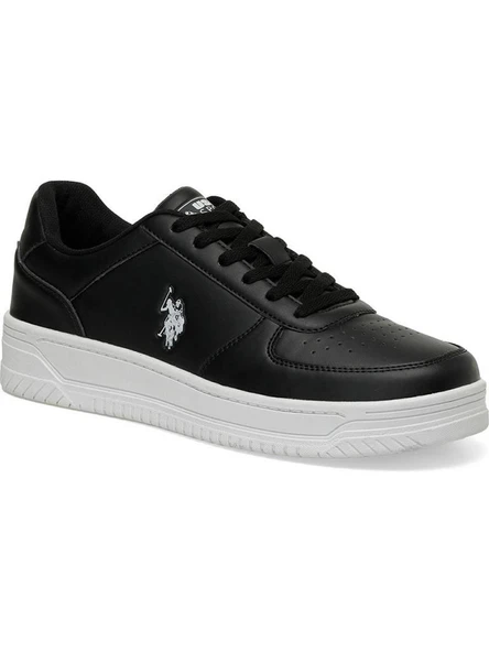 U.S.POLO ASSN.ROBERT 4FX SİYAH BEYAZ COMFORT CASUAL SPOR AYAKKABISI - Resim 4